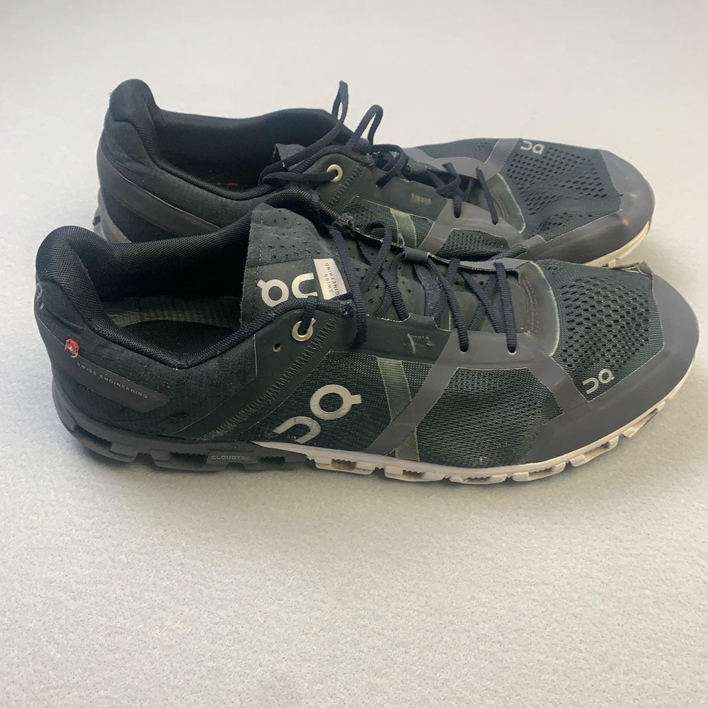 On Running Shoes Mens Size 14 Black Mesh CloudTec Running Athletic Sneakers